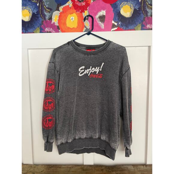 Distressed Coca-Cola mens small sweatshirt - Picture 1 of 6